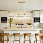 Gold Linear Pendant Chandelier for Kitchen & Dining