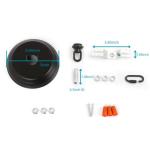 Eumyviv Chandelier Canopy Kit with Black Chain