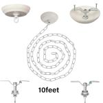 10ft Heavy Duty White Chain with Light Canopy