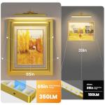 3-Pack 16in Wireless Picture Lights - Gold