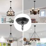 Eumyviv Chandelier Canopy Kit with Black Chain
