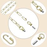 10ft Heavy Duty Gold Chain with Canopy Kit