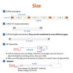 6-Piece LED Light Strip Kit with Remote