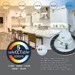 Halo LED Recessed Light Trim with Selectable Colors