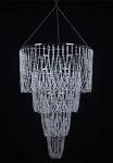 Elegant 4-Tier Faux Crystal Wedding Chandelier