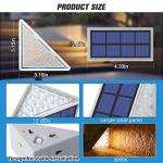 NIORSUN 6 Pack Solar Step Lights - Warm White