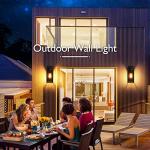 Black Waterproof Outdoor Wall Lantern Light Fixture