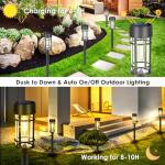 Mancra 8-Pack LED Solar Pathway Lights