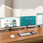Pzloz LED Desk Lamp with Clamp and Remote