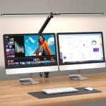 31.5" LED Desk Lamp with Clamp and Brightness Settings