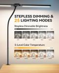 Adjustable LED Desk Lamp with Clamp and Dimming