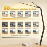31.5" LED Desk Lamp with Clamp and Brightness Settings