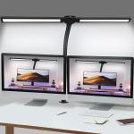 Vimeepro Double Head LED Desk Lamp with Clamp