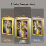 3-Pack 16in Wireless Picture Lights - Gold