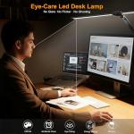 31.5" LED Desk Lamp with Clamp and Brightness Settings