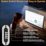 31.5" LED Desk Lamp with Clamp and Brightness Settings