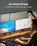 ONLYWIN Adjustable LED Desk Lamp with Clamp