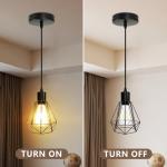 Modern Black Pendant Light Fixture for Any Space