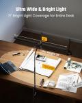 ONLYWIN Adjustable LED Desk Lamp with Clamp