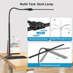 KableRika Dimmable LED Desk Lamp with Base