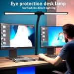 Vimeepro Double Head LED Desk Lamp with Clamp