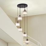 Modern Crystal Chandelier for High Ceilings