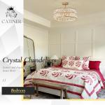 Modern Gold Crystal Chandelier for Dining Room