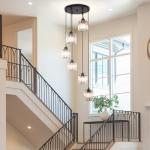 Modern Crystal Chandelier for High Ceilings