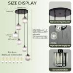 Modern Crystal Chandelier for High Ceilings