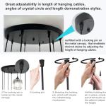 Modern Crystal Chandelier for High Ceilings