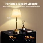 2 Pack Rechargeable Cordless Table Lamps with Dimming