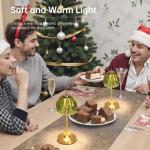 Cordless Touch Control Tulip Table Lamp - Green