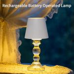 Cordless Touch Control Rechargeable Table Lamp 9.5