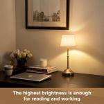 2 Pack Rechargeable Cordless Table Lamps with Dimming