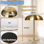 Portable LED Mushroom Table Lamp with Dimming