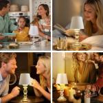 Cordless Touch Control Rechargeable Table Lamp 9.5