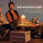 Cordless Touch Control Tulip Table Lamp in White