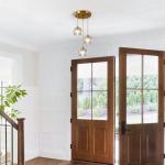 Gold Crystal 3-Light Cluster Pendant Chandelier