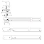 WAC Lighting H Track 120V Power Feed Connector - Black