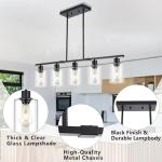 39.4" Black Pendant Light for Kitchen Island