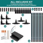 iCreating 26ft Black H Track Lighting Kit