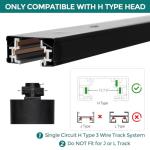 iCreating 26ft Black H Track Lighting Kit