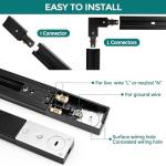 iCreating 26ft Black H Track Lighting Kit