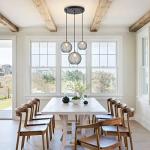 Smoke Gray Glass 3-Light Pendant Chandelier