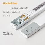 8FT H Track Lighting Rail Kit - White