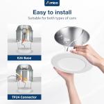 Amico 12 Pack Selectable LED Recessed Lights