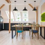 Farmhouse Pendant Light with Matte Black Shade