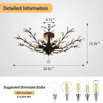 5-Light Vintage Crystal Chandelier for Any Room