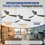 42 Inch Ceiling Fan with Light & Remote