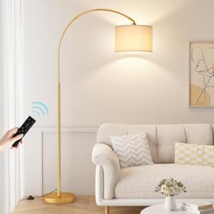 Dimmable Arc Floor Lamp with Remote Control